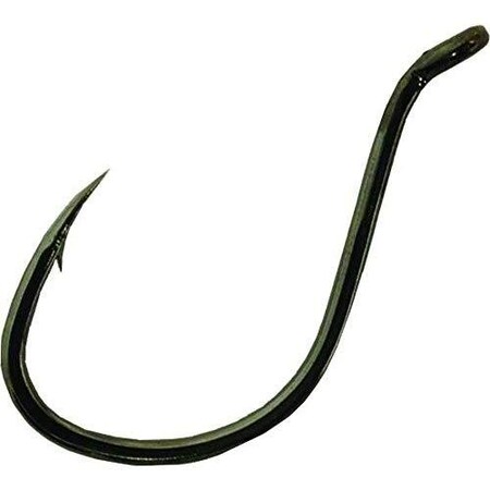 Owner Ssw All Purpose Hook With Cutting Point, Size 1, Forged Shank, Reversed Bend, Up Eye, Black Chrome,  5311-101
